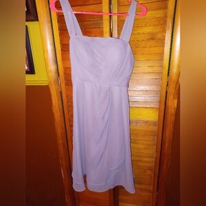 Elegant Lavender Sleeveless Hy Wedding Dress Size 4
